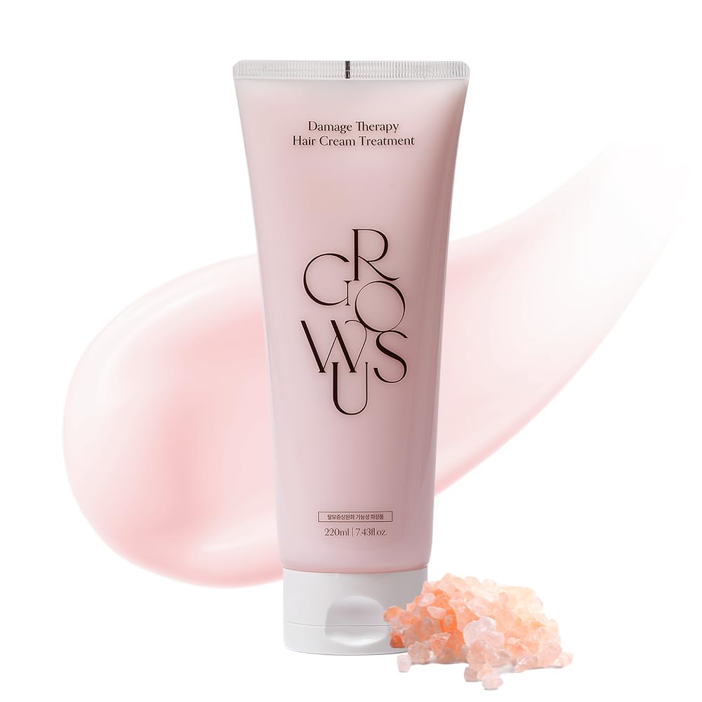 GROWUS Damage Therapy Protein Hair Treatment bottle demonstrates repair-ready formula for dry hair