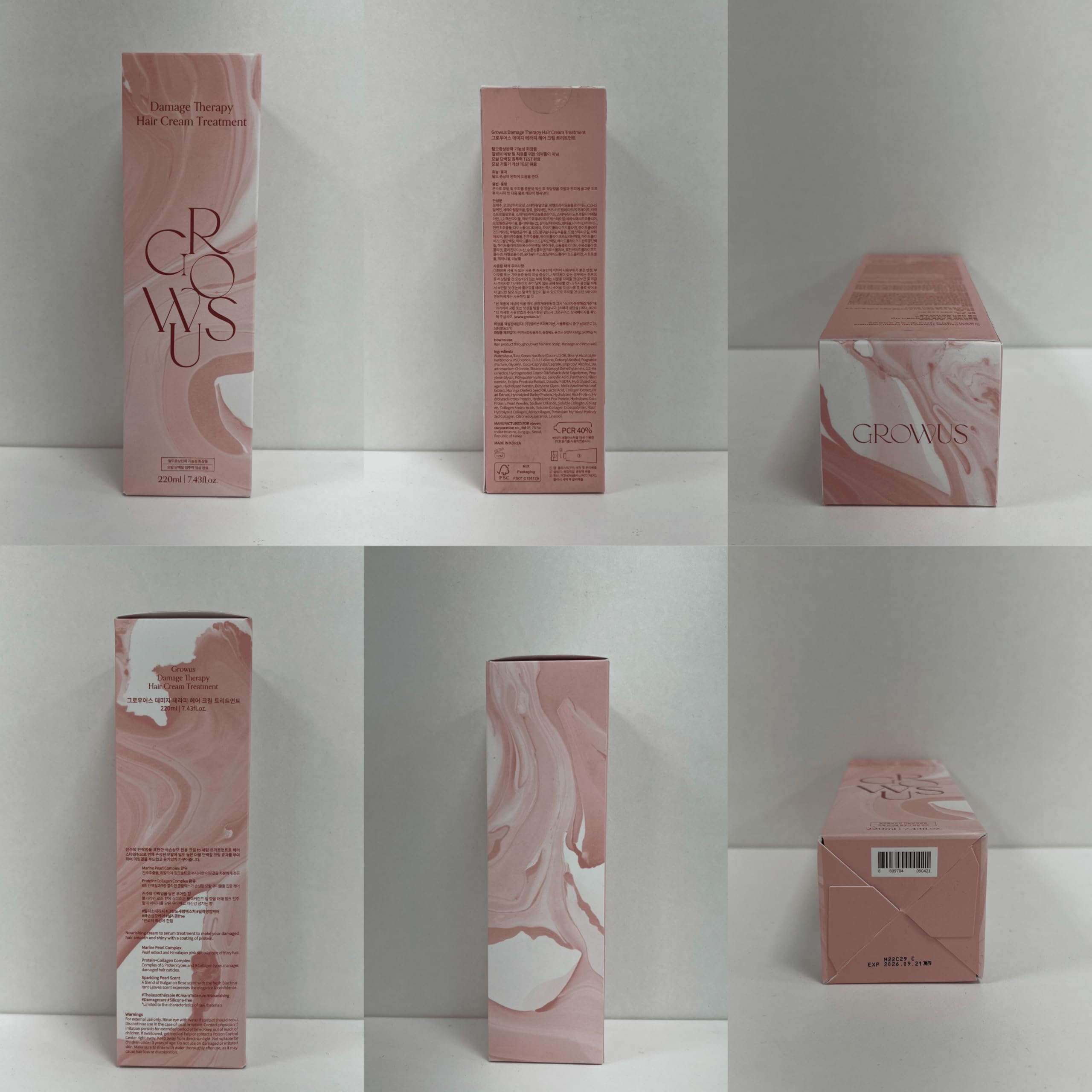 GROWUS travel-size bottle highlights convenient 3-5 minute deep conditioning at home or away