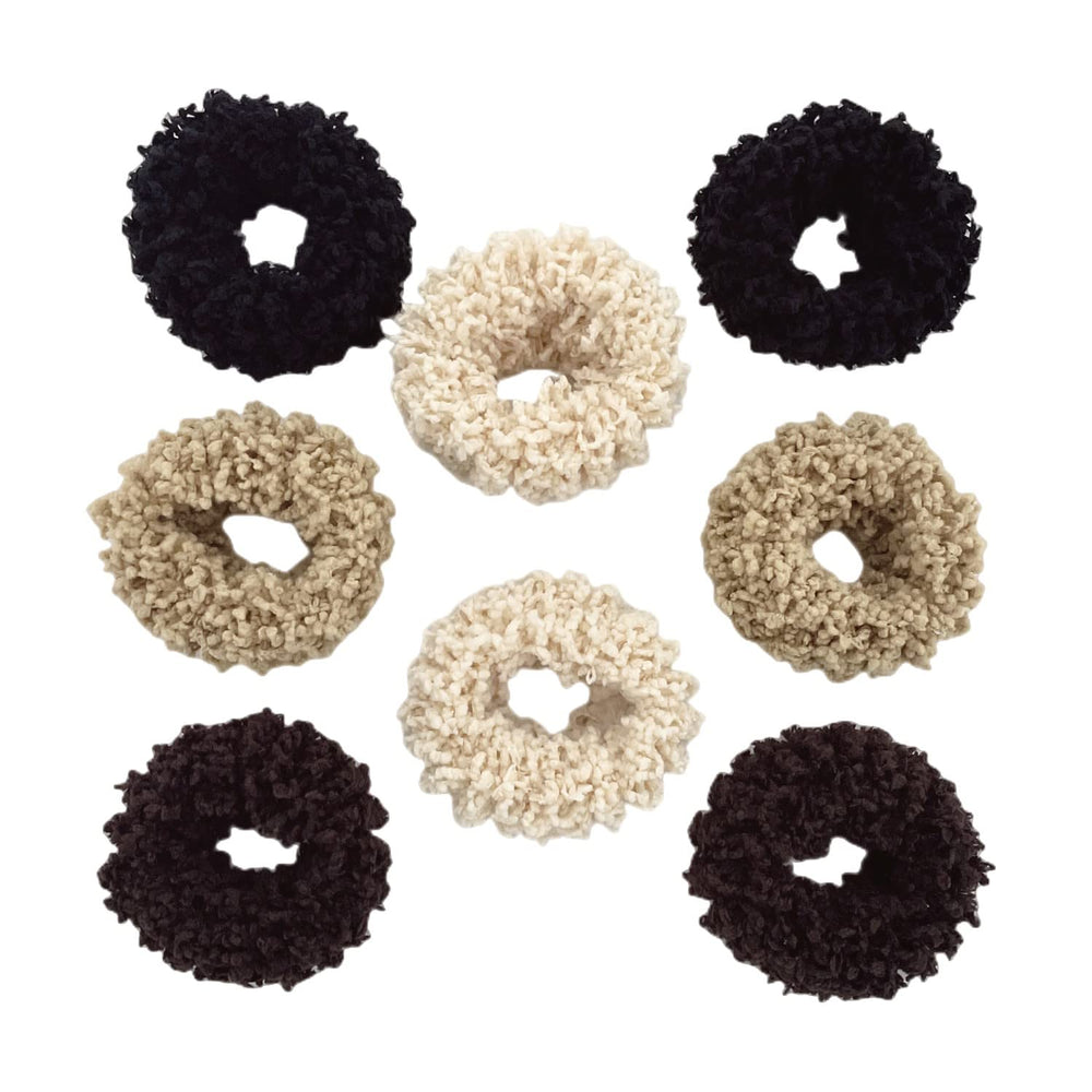 Grutyopkn plush scrunchie 8pcs pack – soft texture for comfortable wear.