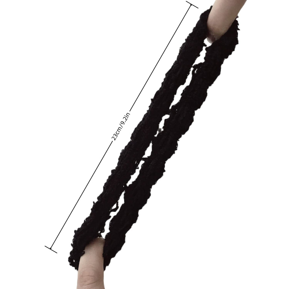 Grutyopkn plush scrunchies soft-elastic closeup shows a gentle hold for everyday styling.