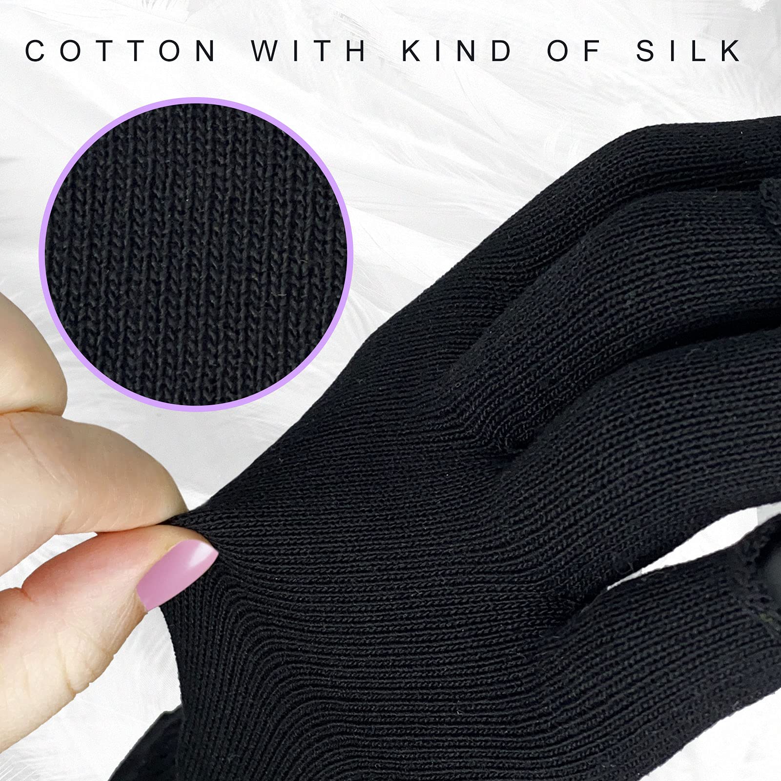 GSAFEME black gloves L/XL pair suited for larger hands.