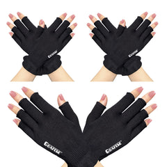 GSAFEME cotton gloves with fingerless design for easy task handling while moisturizing hands.