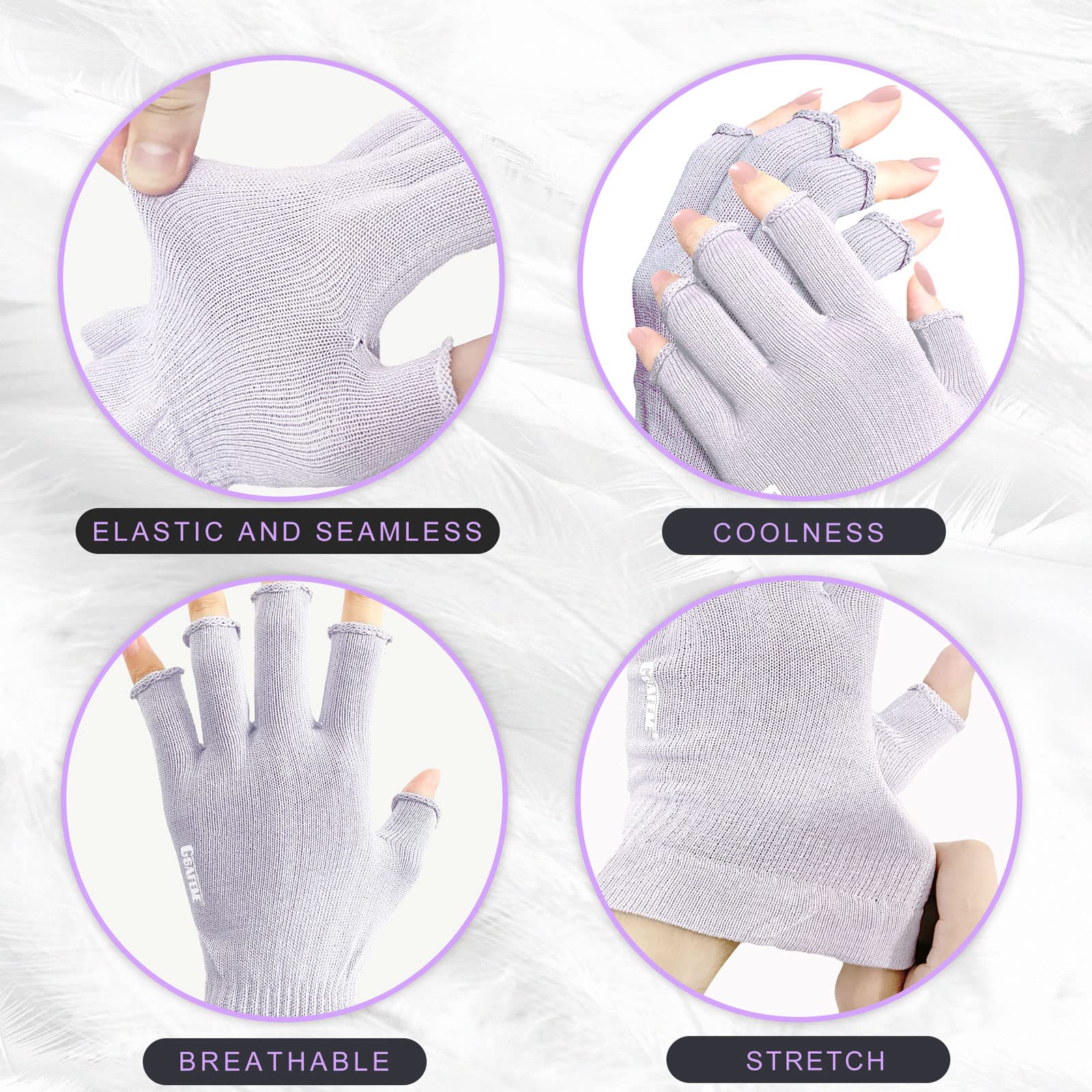 GSAFEME cotton gloves night-use with hydration lock for soft hands by morning
