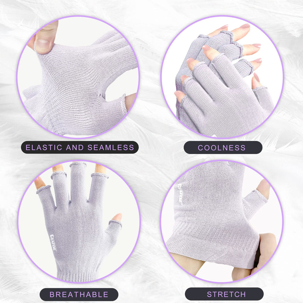 GSAFEME cotton gloves night-use with hydration lock for soft hands by morning