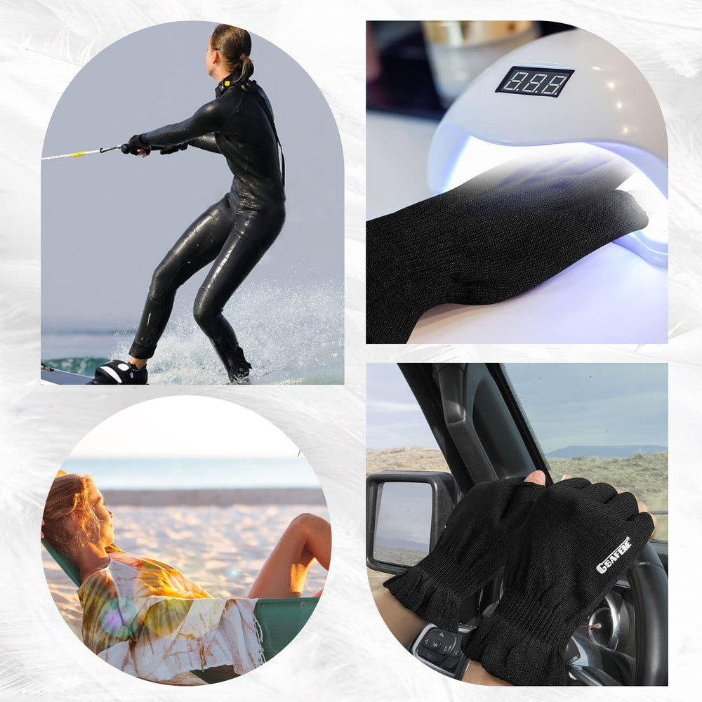 GSAFEME cotton gloves for night use with moisturizing to wake up softer hands.