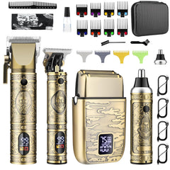 GSKY hair clippers professional kit front view for versatile home grooming.
