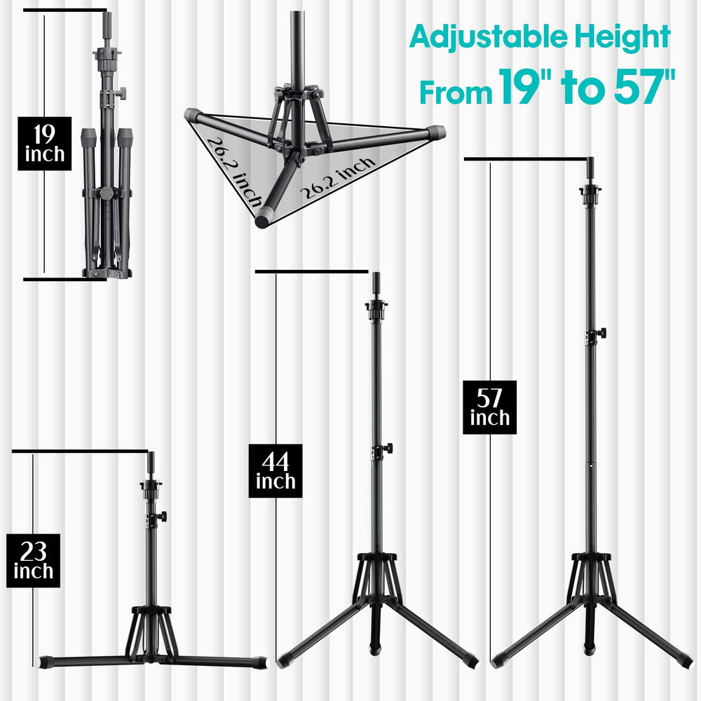 GSOW wig-stand-360-rotation enables seamless, hands-free access while cutting and styling.