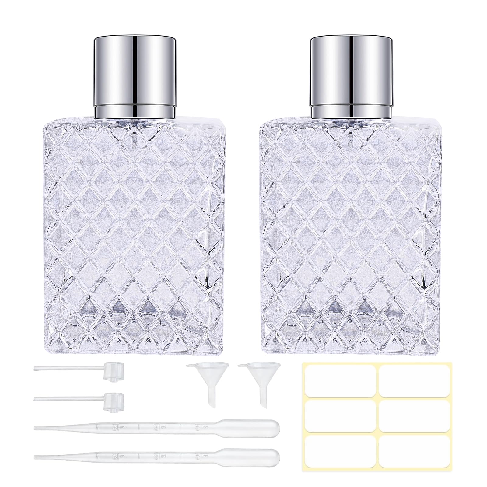 Gsteng 100ml glass perfume bottle with cap for spill-free storage