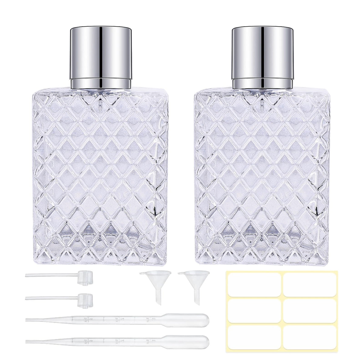 Gsteng 100ml glass perfume bottle with cap for spill-free storage