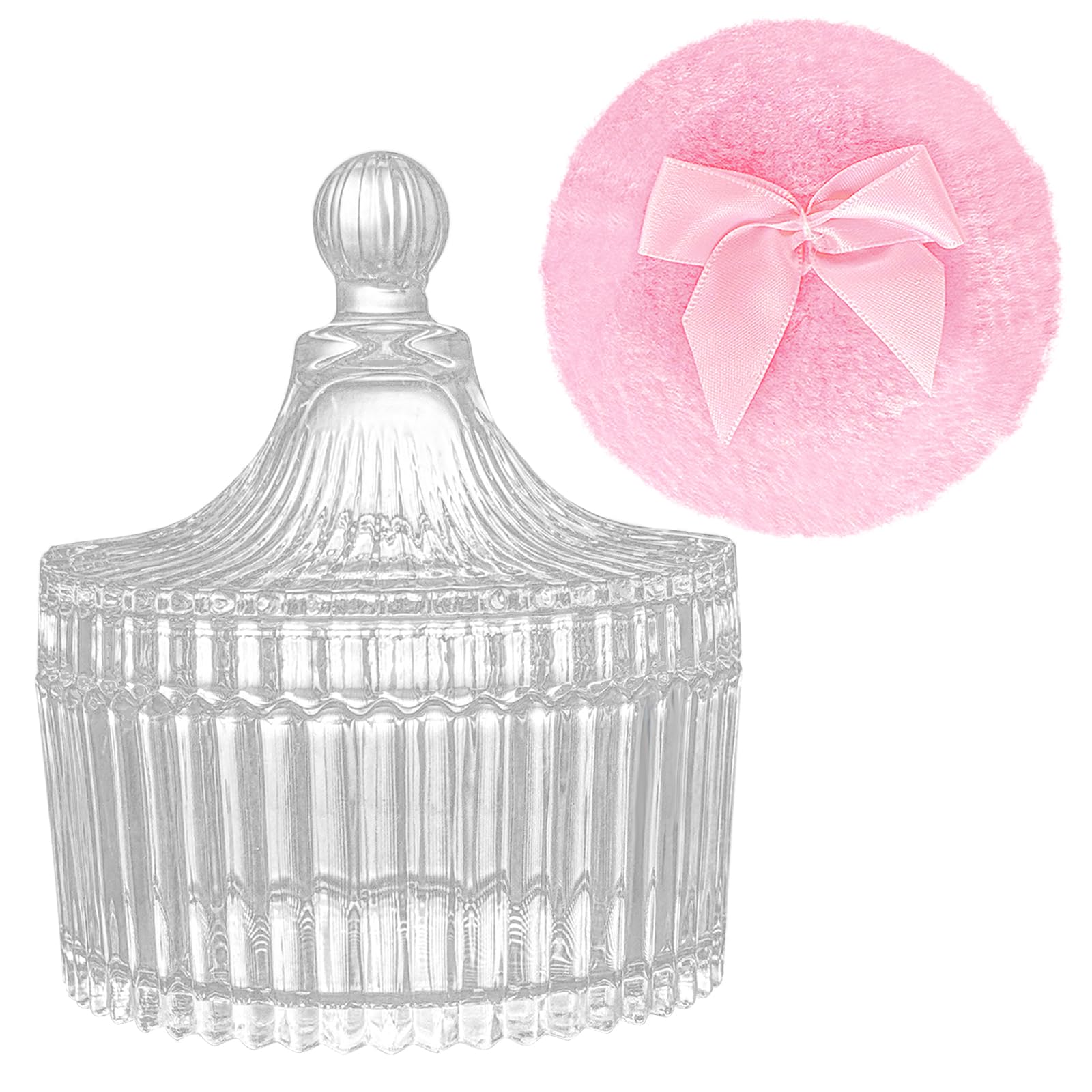 Gsteng large body powder puff in hand delivers smooth, even coverage.