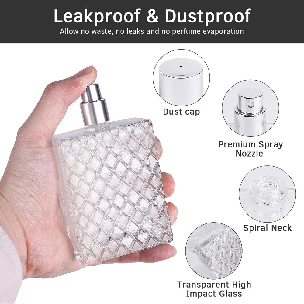 Gsteng leak-proof glass bottle keeps scents secure during trips