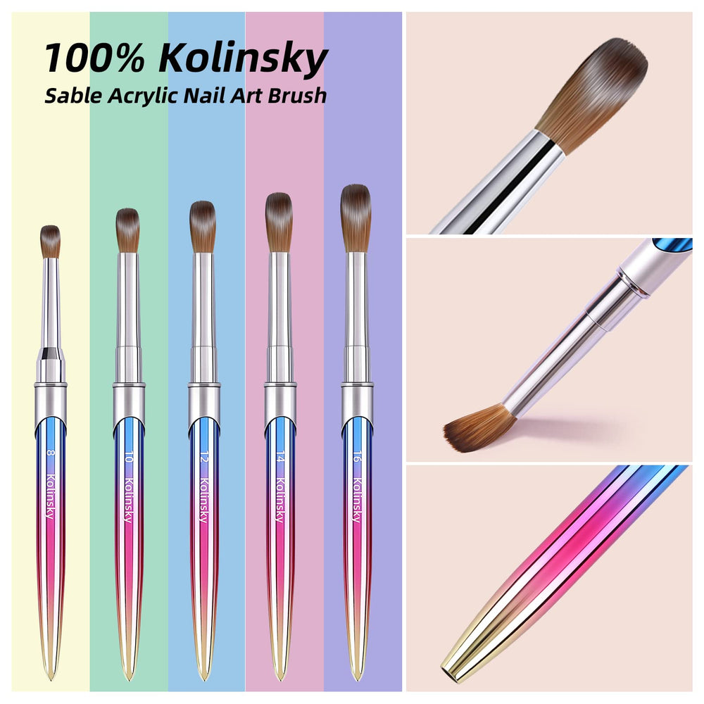 GSWOI handmade 3D nail art brush designed for detail work