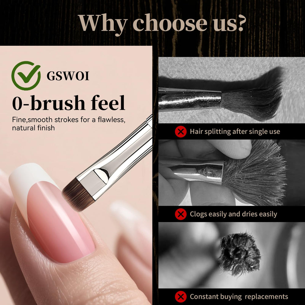 GSWOI nail liner brush offers precision for fine lines and accents