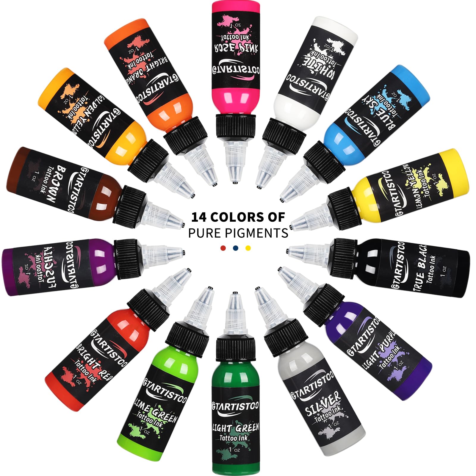 GTARTISTOO vibrant pigments offer strong color retention and brightness