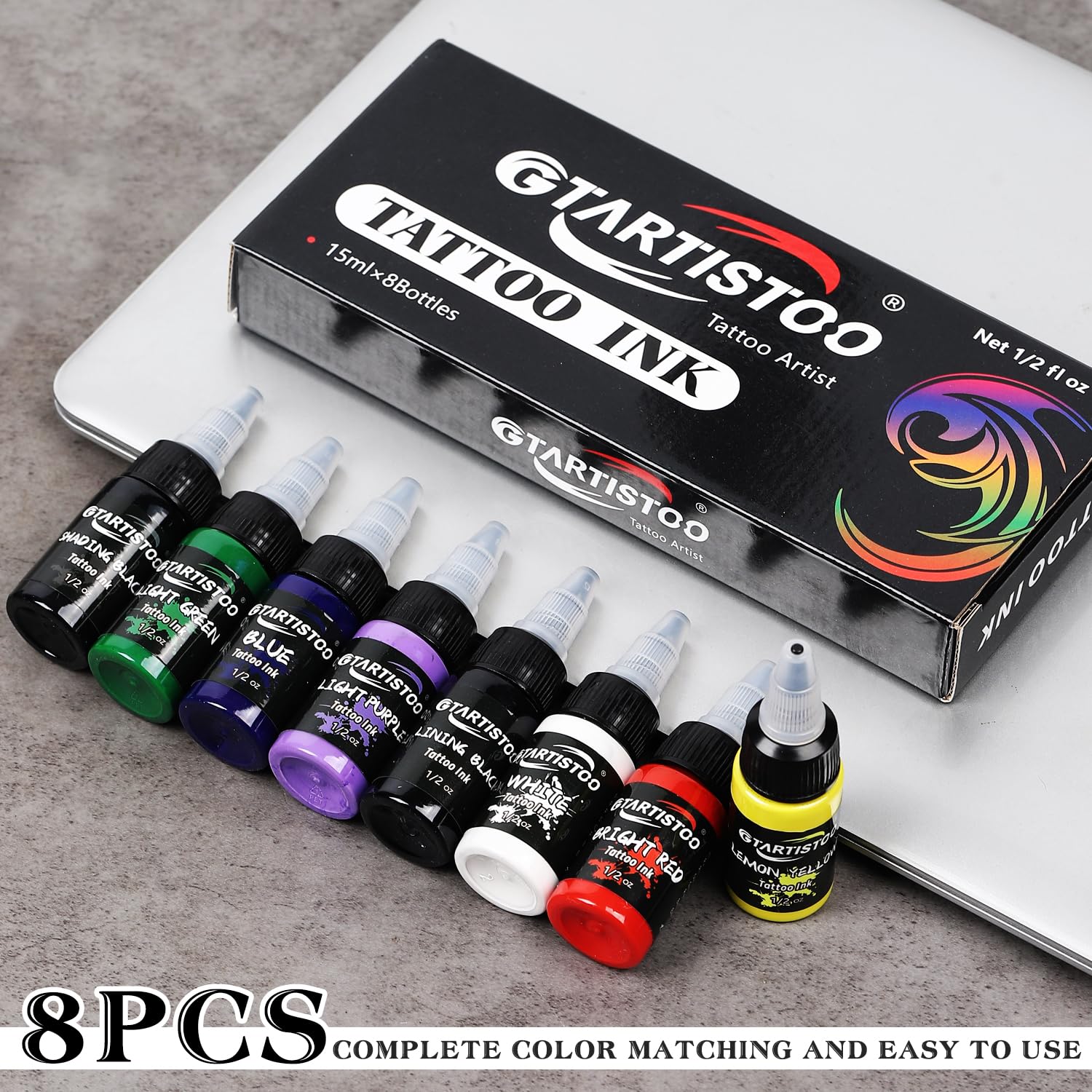 GTARTISTOO color swatches image shows blending and color-mapping potential.