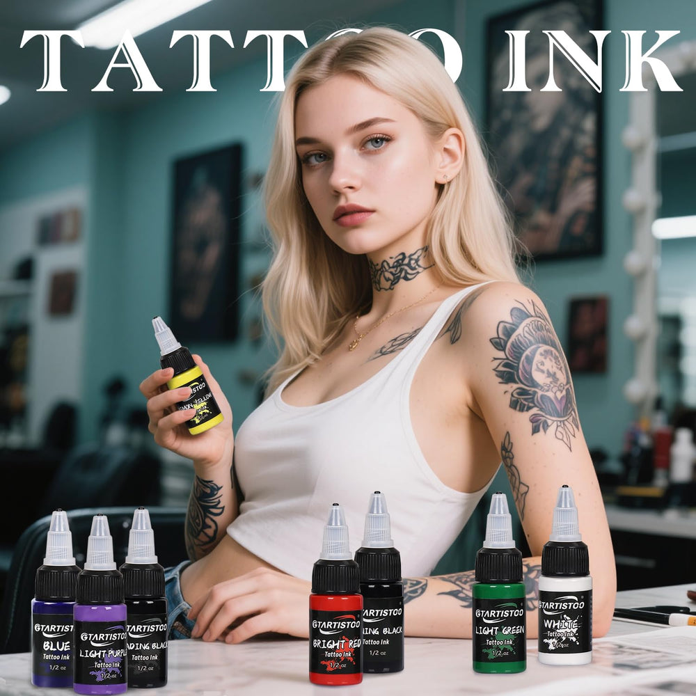 GTARTISTOO tattoo ink true black close-up for crisp shading and outlines.