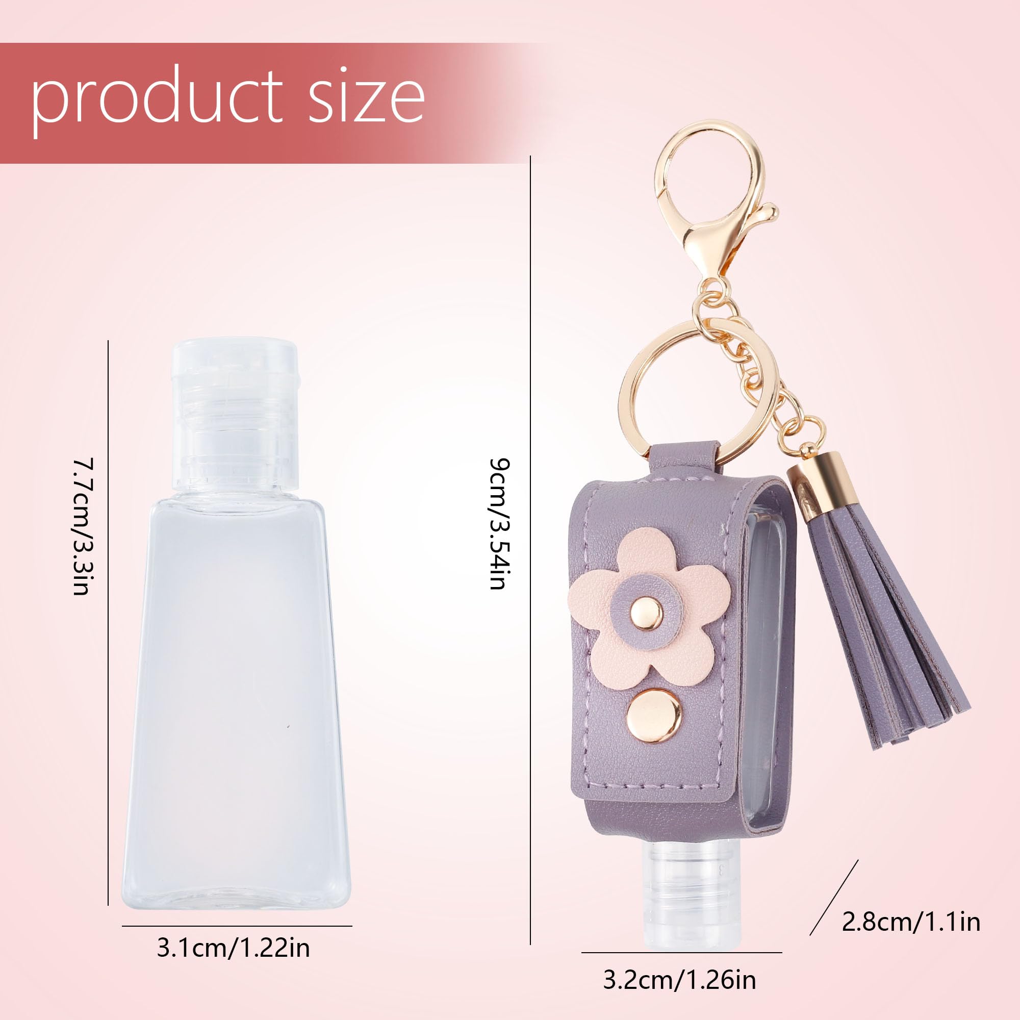 GTILE hand sanitizer keychain blue clip highlights portable convenience for bags and keys