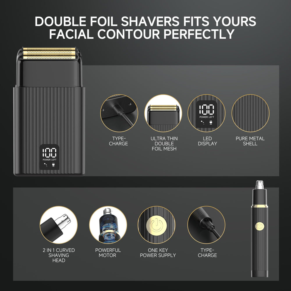 GTS PRO electric shaver with close-cut option for smooth cheeks.