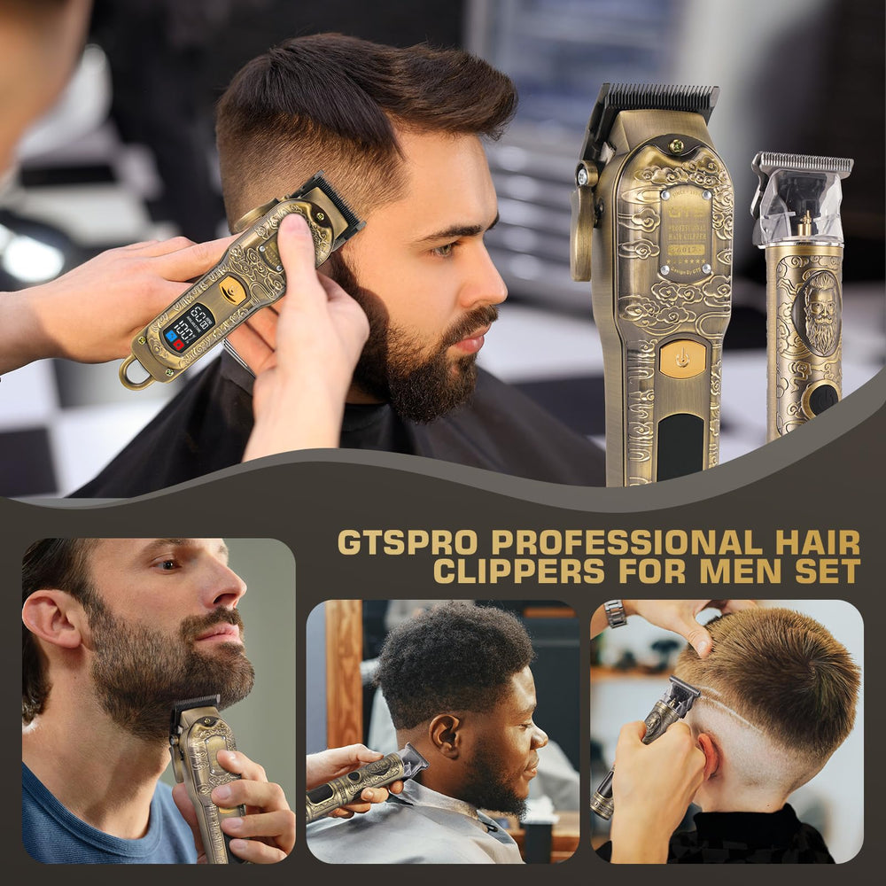 GTS PRO gift-ready hair-cutting-kit image positions as a complete home grooming solution