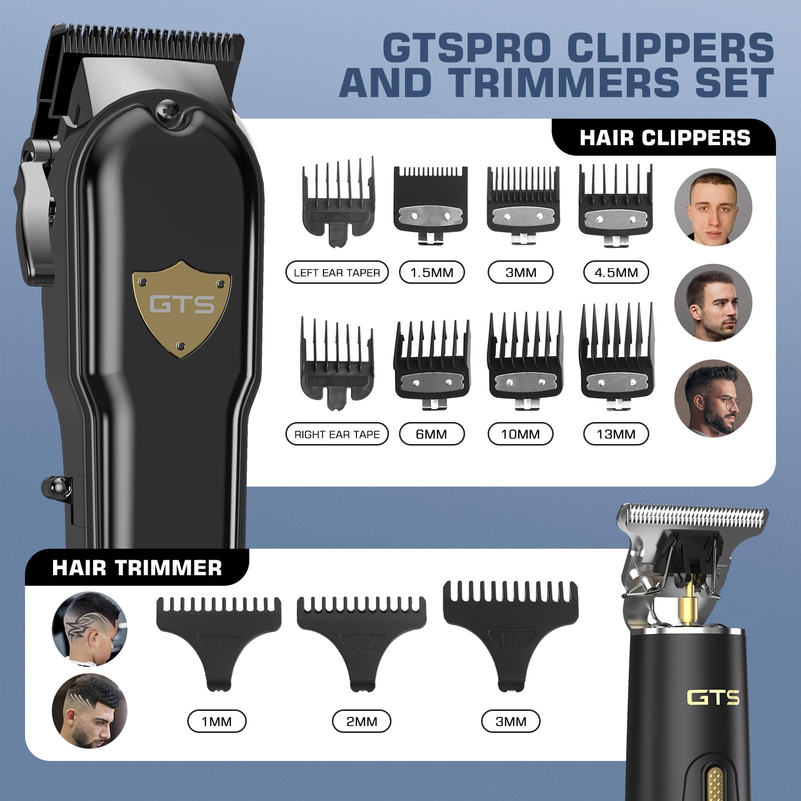 GTSPro barber cape and accessories with tools ready.