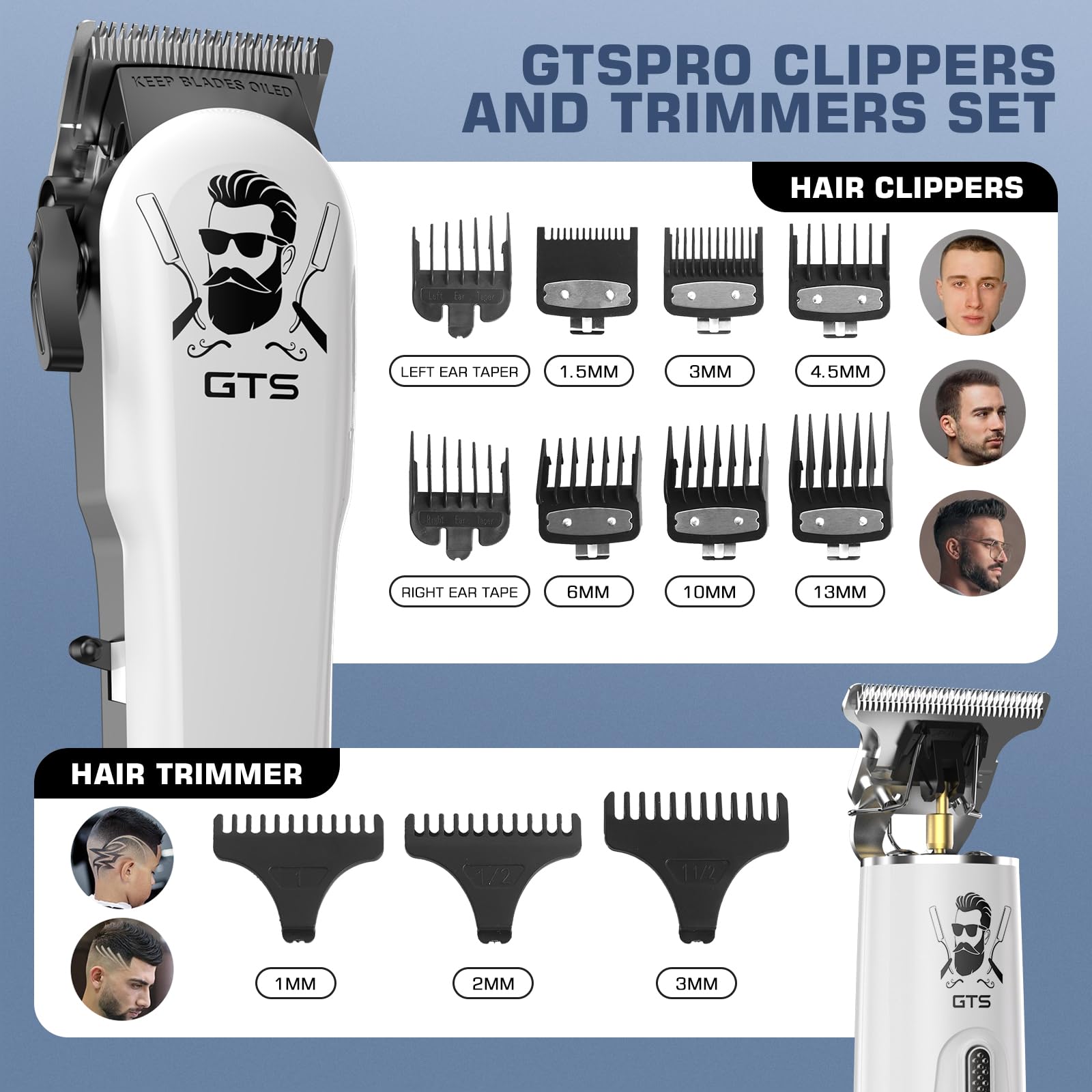 GTSPro clipper guards with attachments offering versatile length options