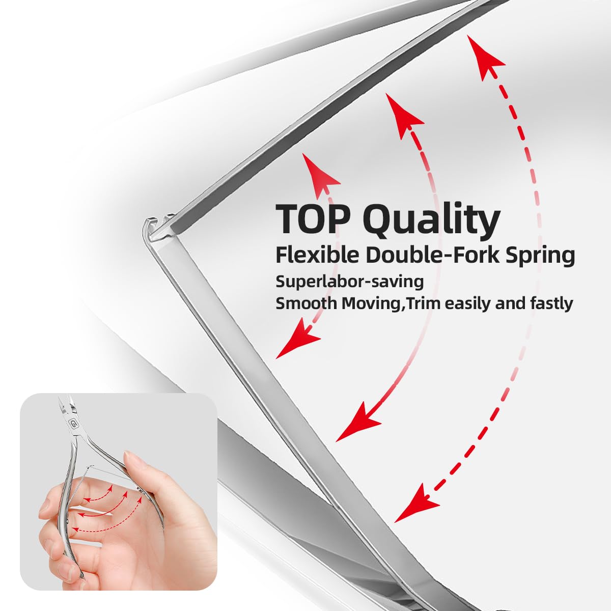 Gubonwer cuticle trimmer blade with rust-resistant coating for lasting performance