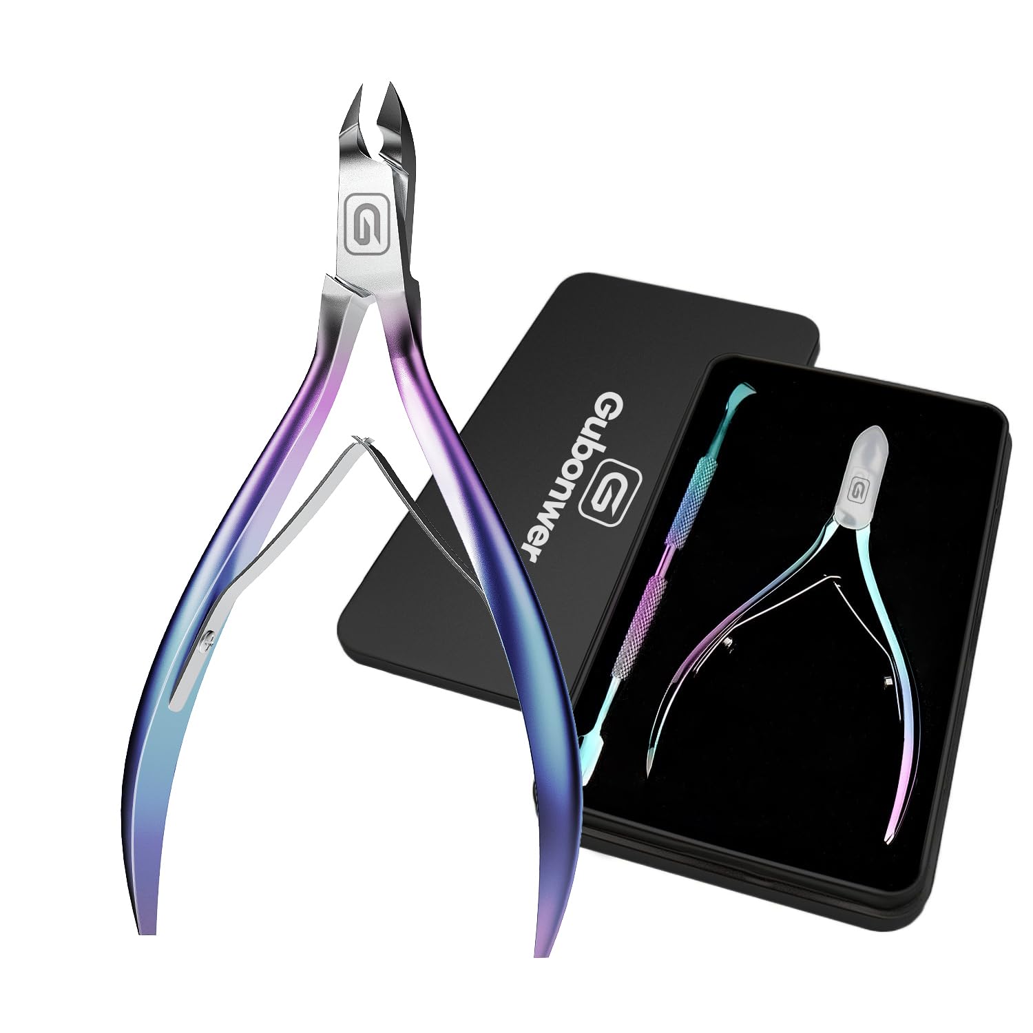 Gubonwer cuticle trimmer with ultra-sharp blades for precise nail care.