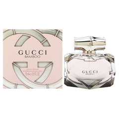 Gucci Bamboo bottle front view, ideal for day-to-night elegance.