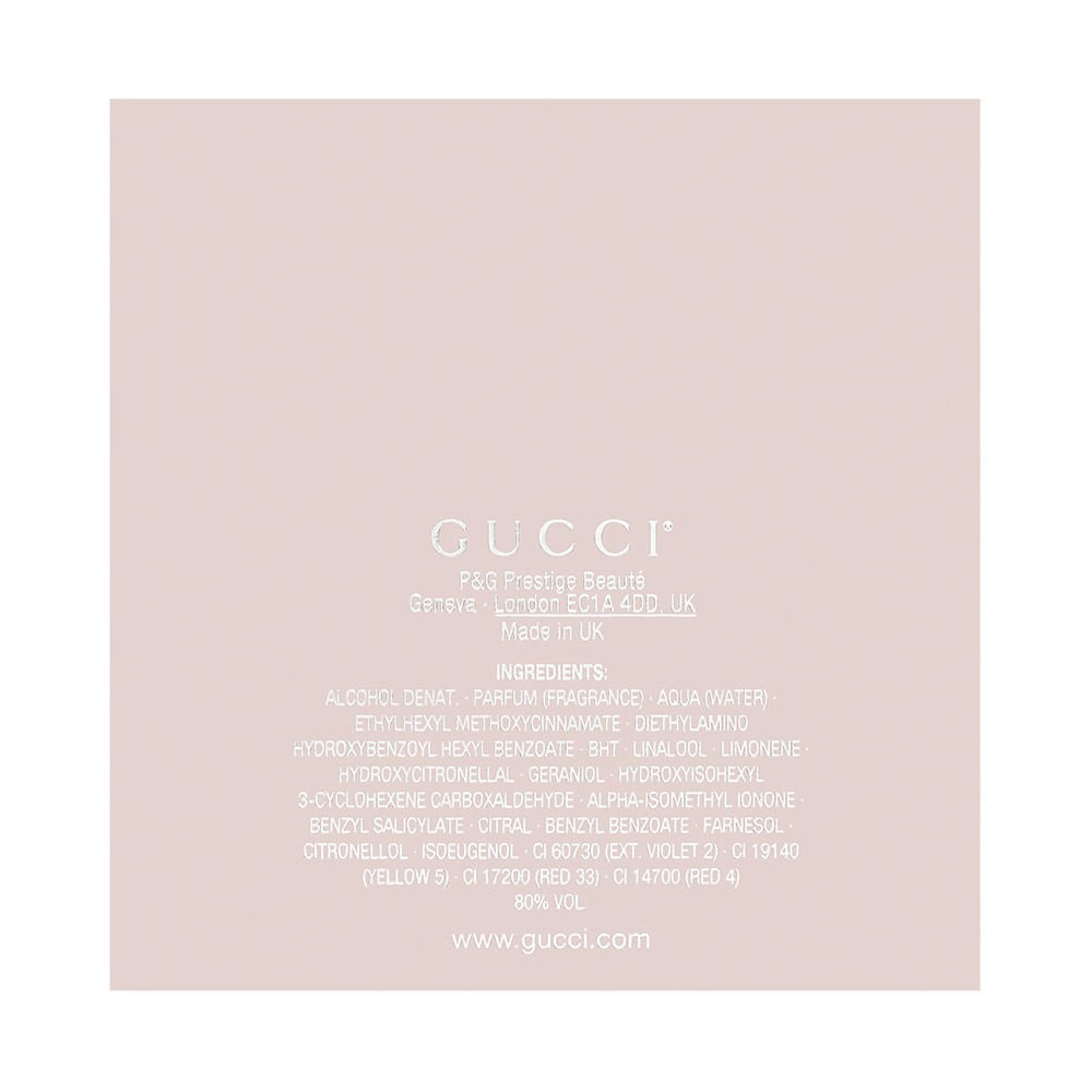 Gucci Bamboo packaging close-up; indicates varied packaging while maintaining premium presentation for gifting.