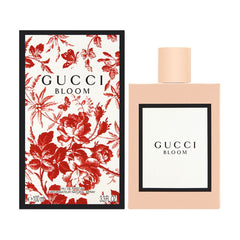 Gucci Bloom bottle 3.3 oz on vanity for luxurious daily fragrance