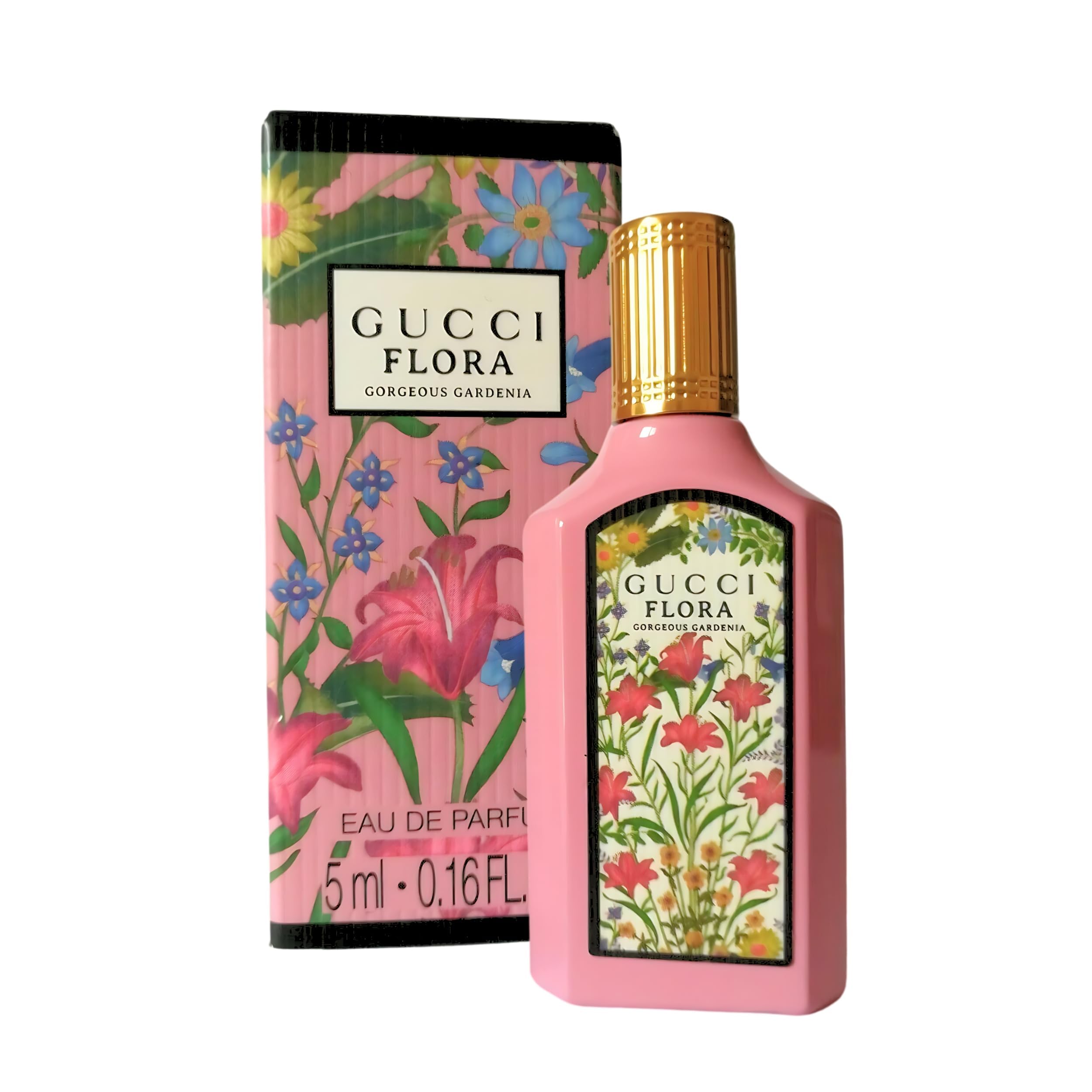 Gucci Flora Gorgeous Gardenia gift-ready packaging — ideal present for fragrance lovers.