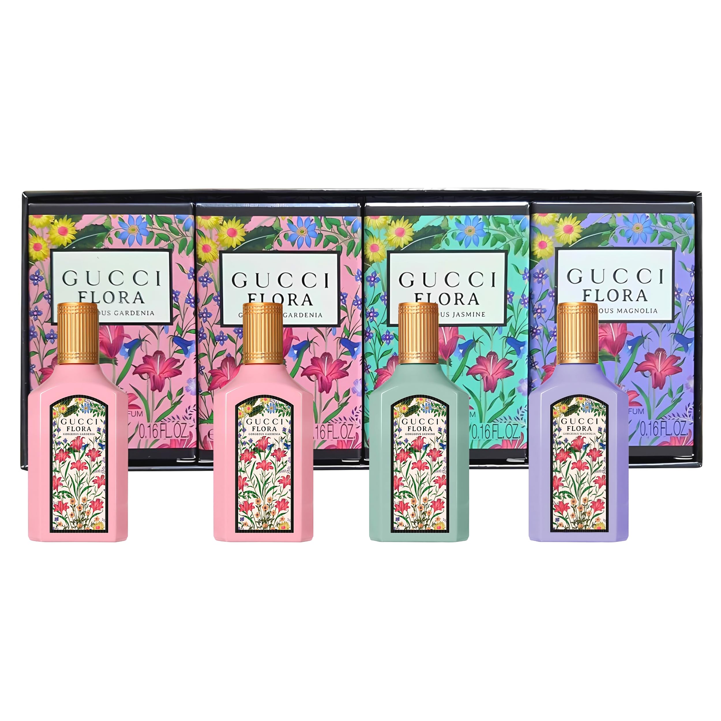 Gucci Flora Gorgeous Gardenia mini splash bottle with gift-ready packaging