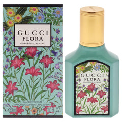 Gucci Flora Gorgeous Jasmine bottle-front for a bright lasting floral signature.