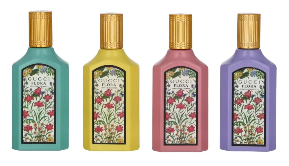Gucci Flora Gorgeous Magnolia mini bottle — delicate floral scent for daytime wear.