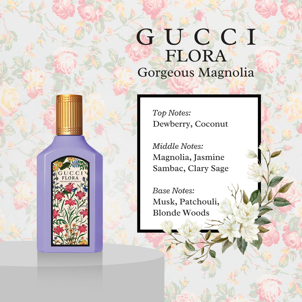 Gucci Flora Gorgeous Magnolia mini splash bottle, on-the-go floral option