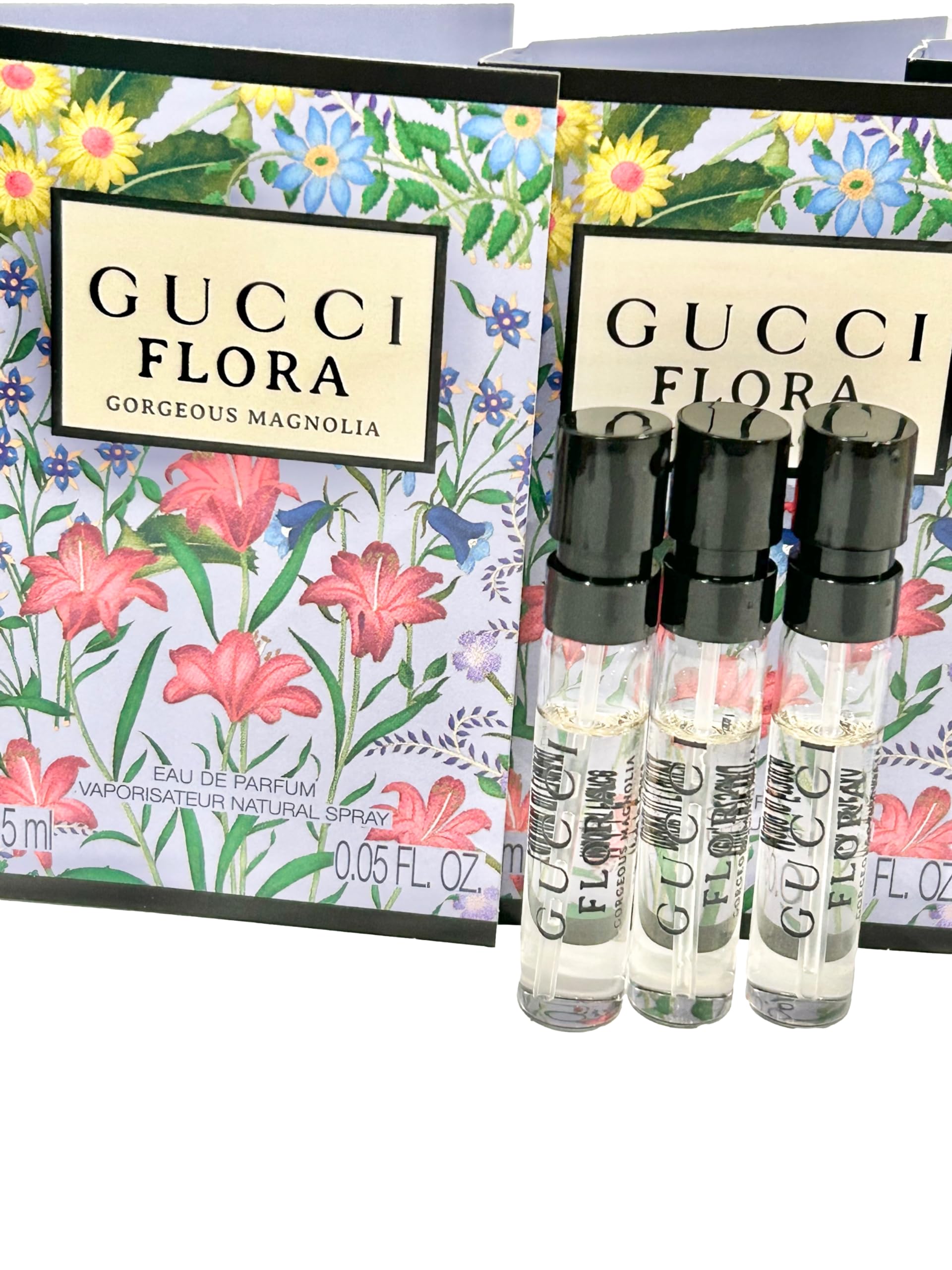 Gucci Flora Gorgeous Magnolia miniature vial ideal for on-the-go use