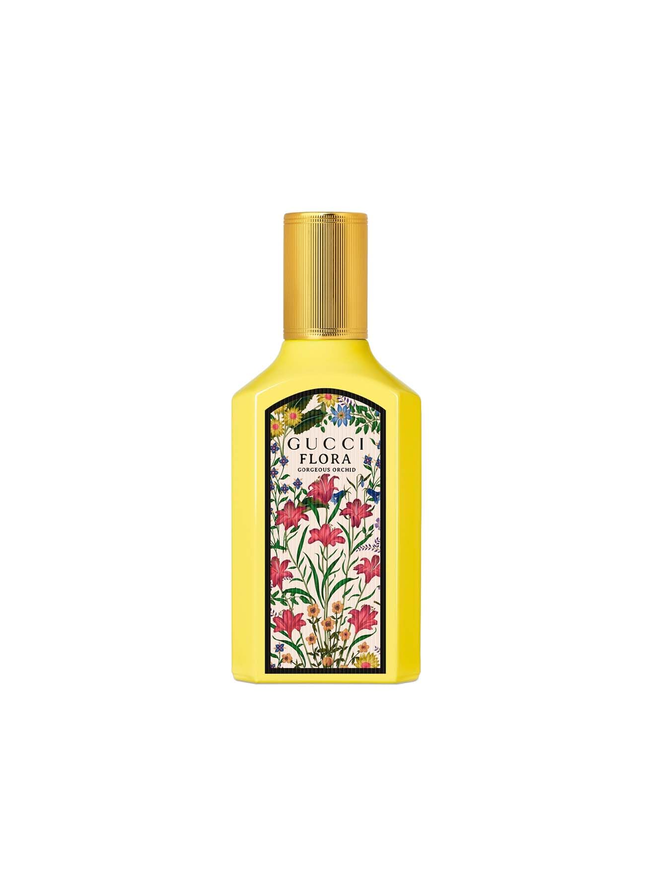 Gucci Flora Gorgeous Orchid bottle-front for an elegant everyday scent with feminine charm.