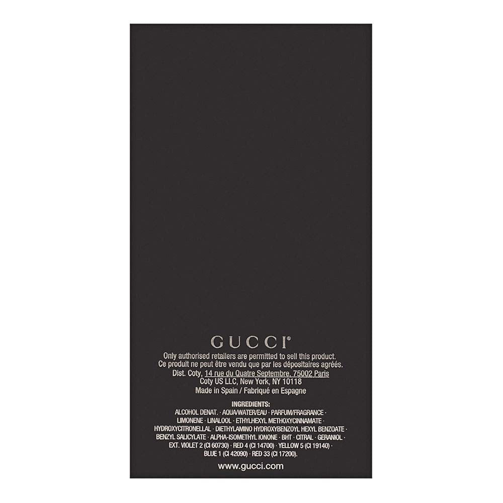 Gucci Guilty by Gucci for Men packaging detail, premium presentation for gifting.