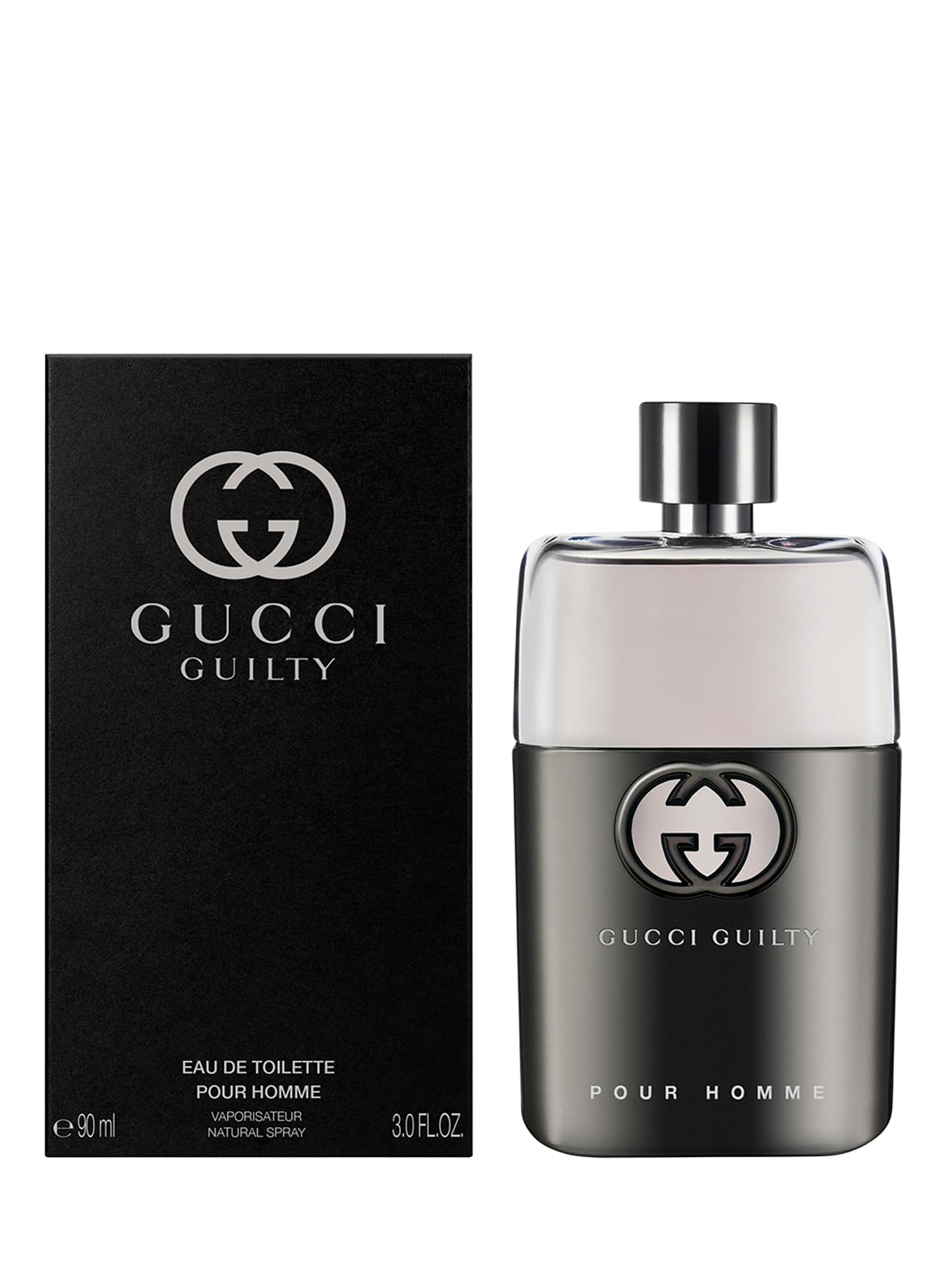 Gucci Guilty Eau De Toilette Spray cap highlighting its luxurious features.