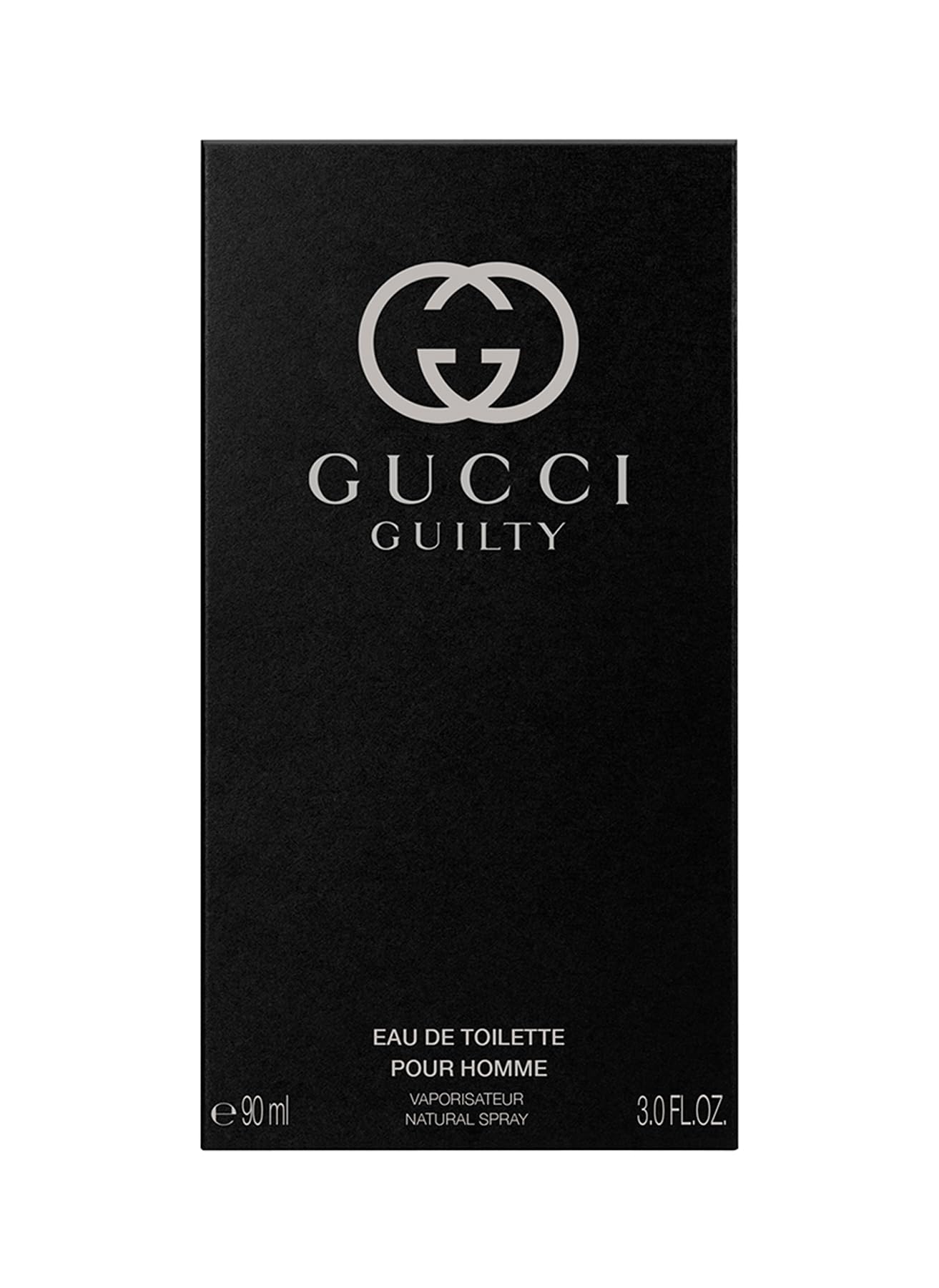 Gucci Guilty Eau De Toilette Spray label demonstrating quality and sophistication.