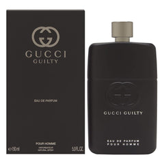 Gucci Guilty EDP Pour Homme bottle showcases premium design for daily confidence.