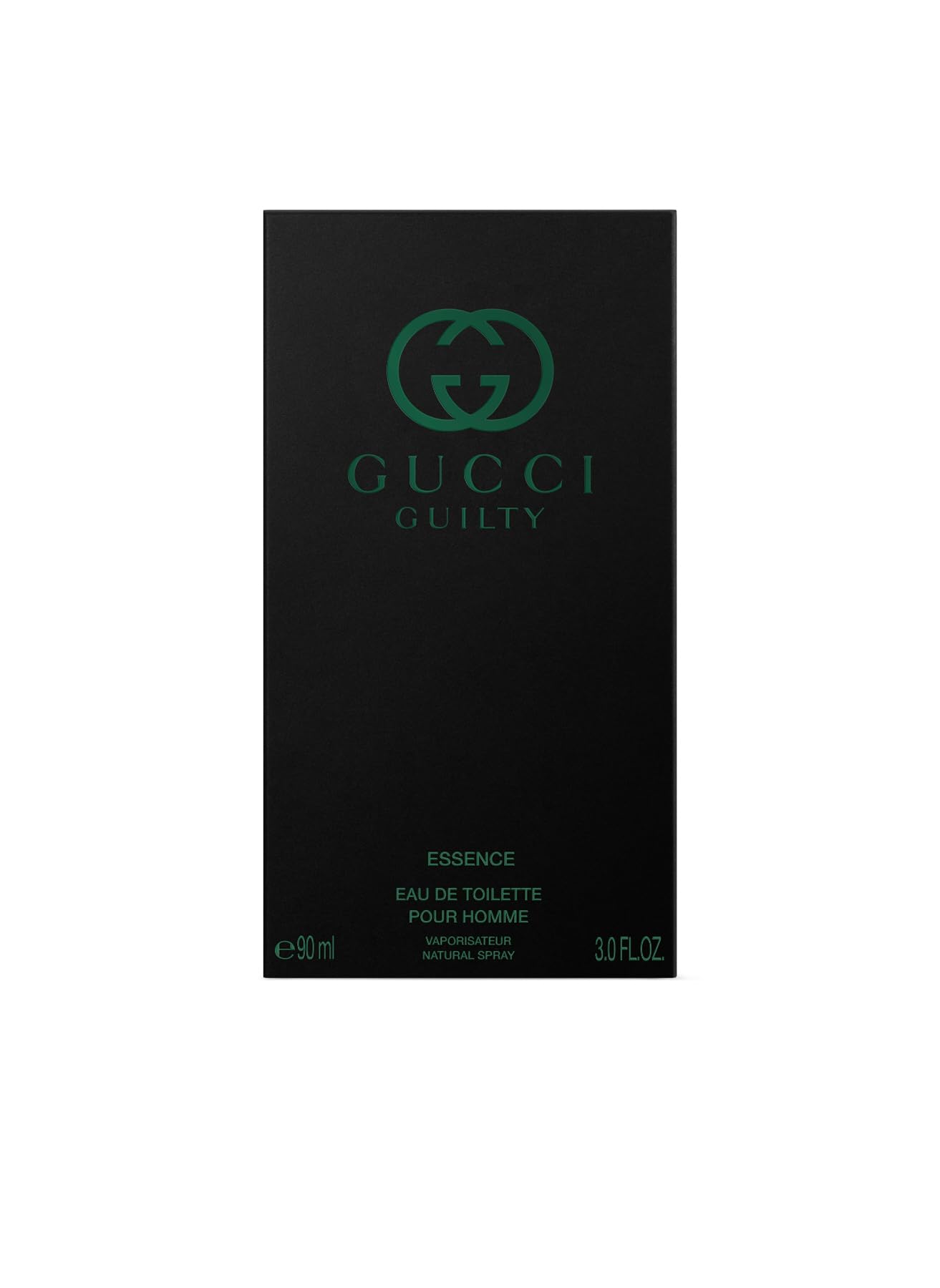 Gucci Guilty Essence for Men close-up notes lavender and patchouli, aromatic profile.