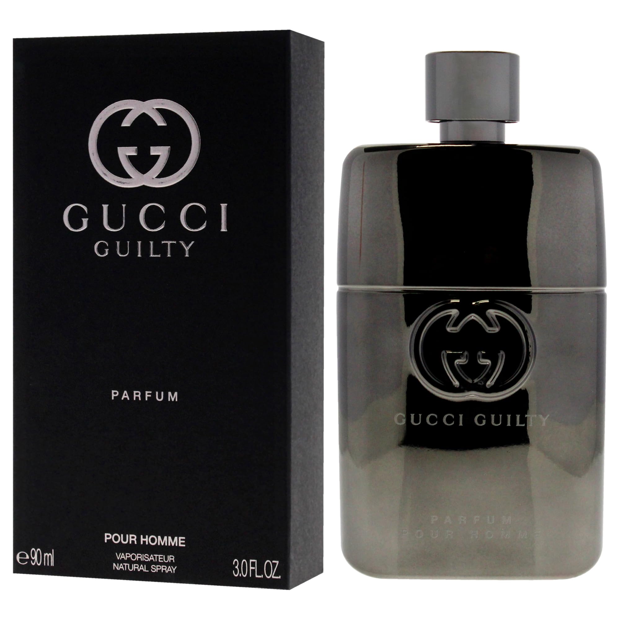 Gucci Guilty men patchouli note grounds the fragrance with warmth.