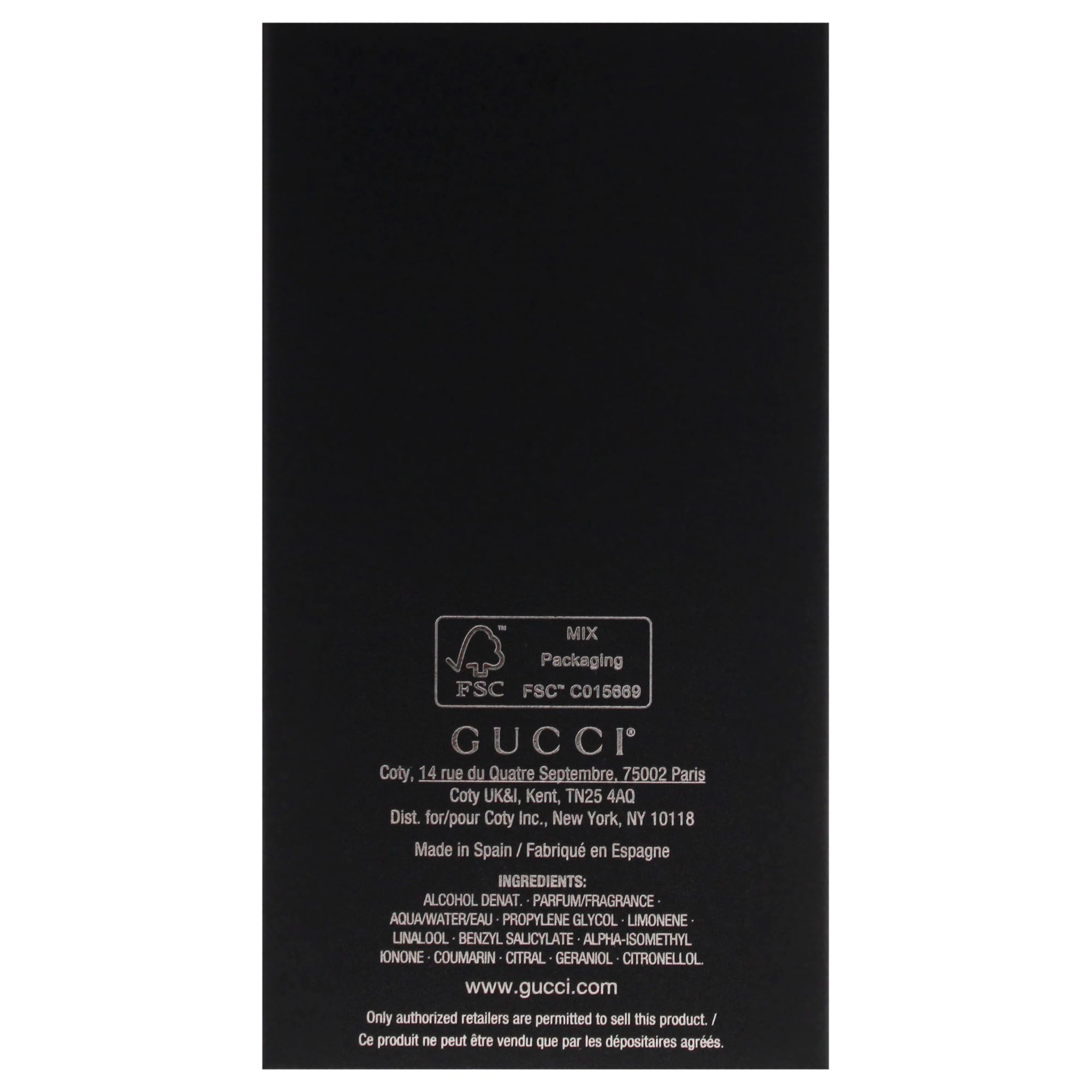 Gucci Guilty men pulse-point approach notes apply to wrists for best projection.