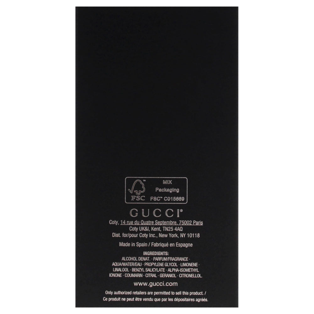 Gucci Guilty men pulse-point approach notes apply to wrists for best projection.