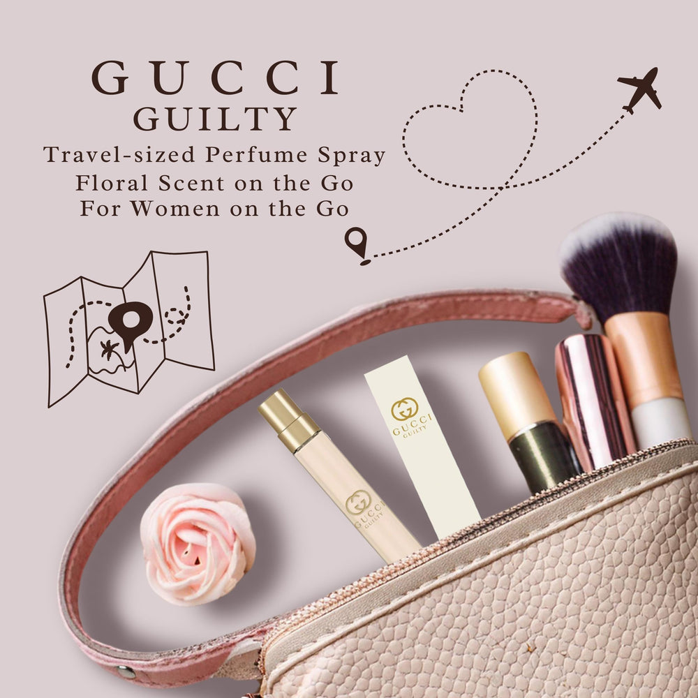 Gucci Guilty Pour Femme heart notes showcase lilac and geranium with a peach nuance.