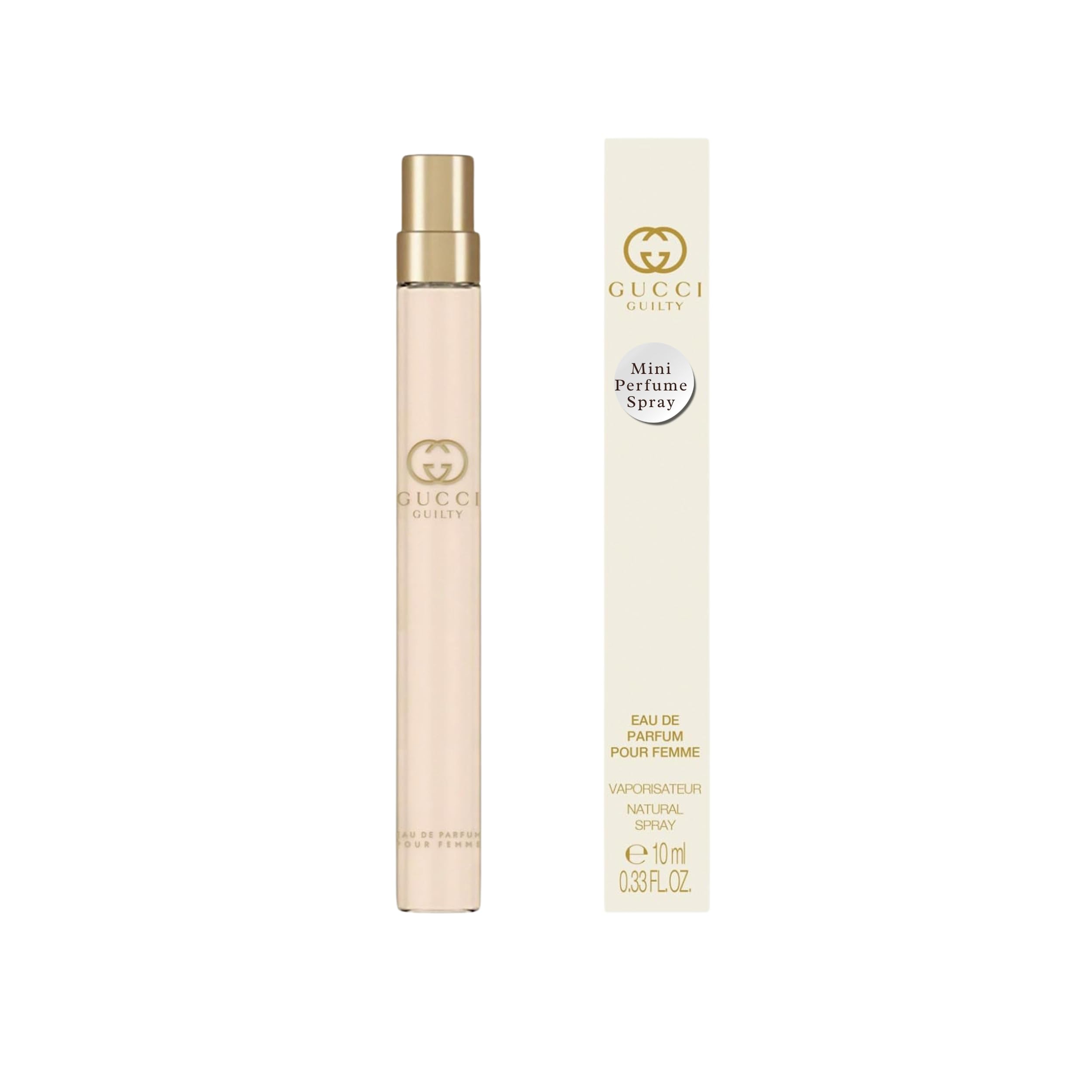Gucci Guilty Pour Femme travel spray bottle for on-the-go elegance and confidence.