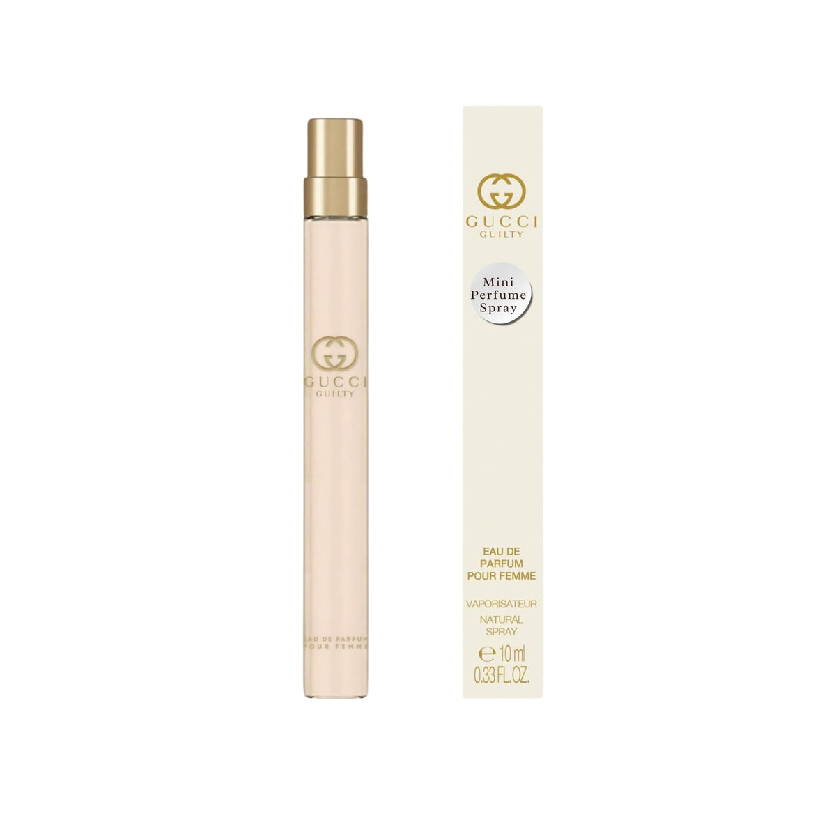 Gucci Guilty Pour Femme travel spray bottle for on-the-go elegance and confidence.