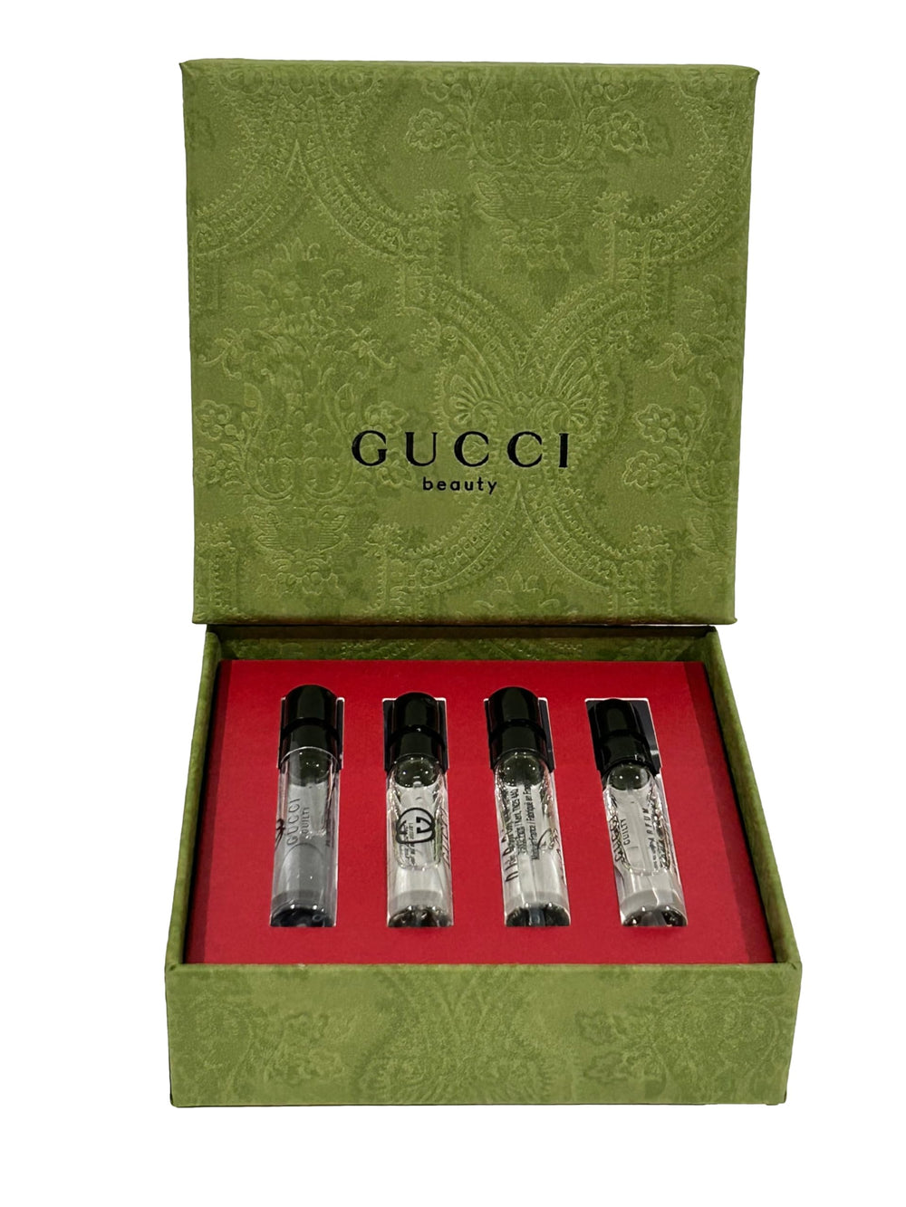 Gucci Guilty sample set box front for trying multiple scents