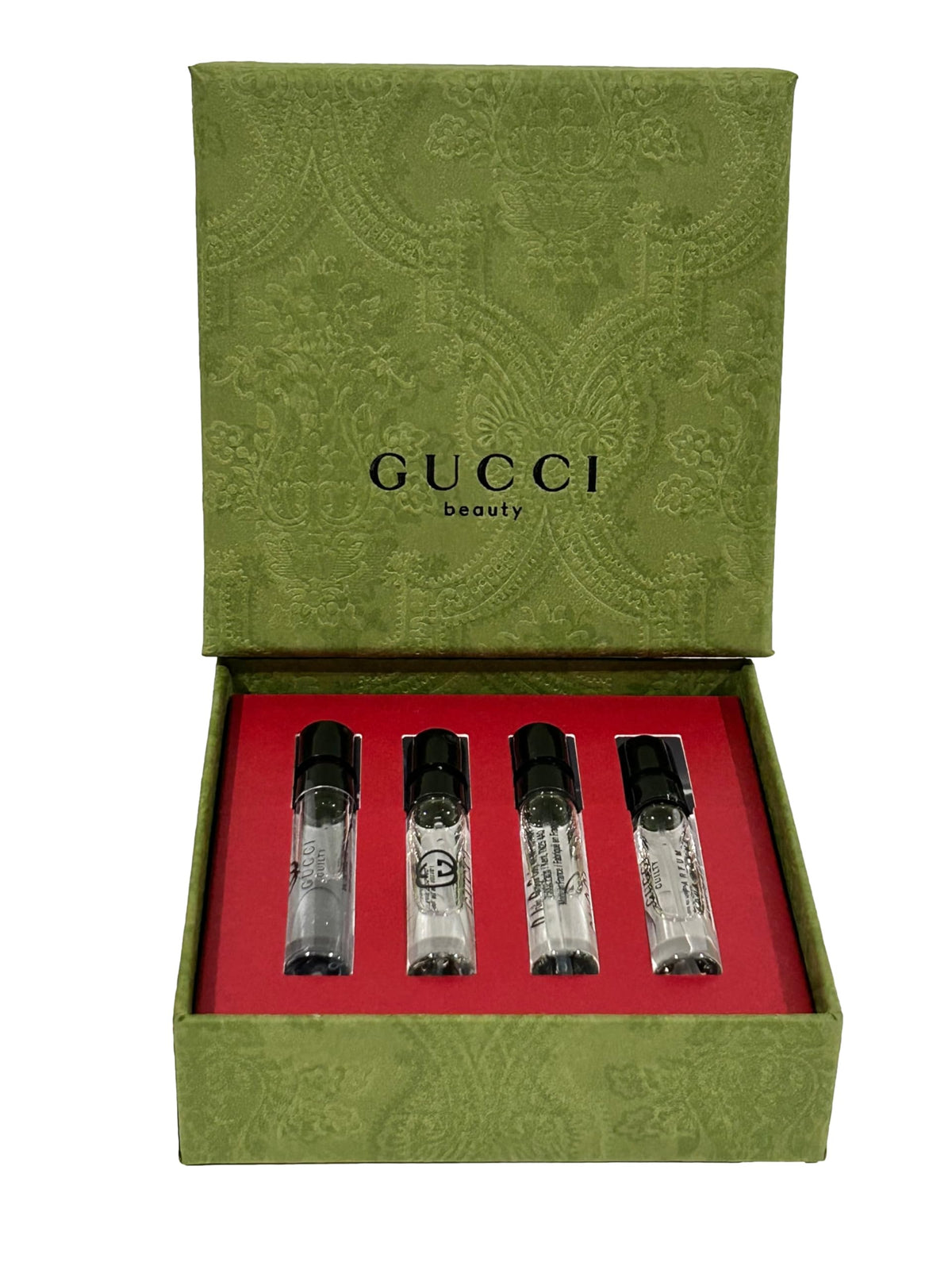 Gucci Guilty sample set box front for trying multiple scents